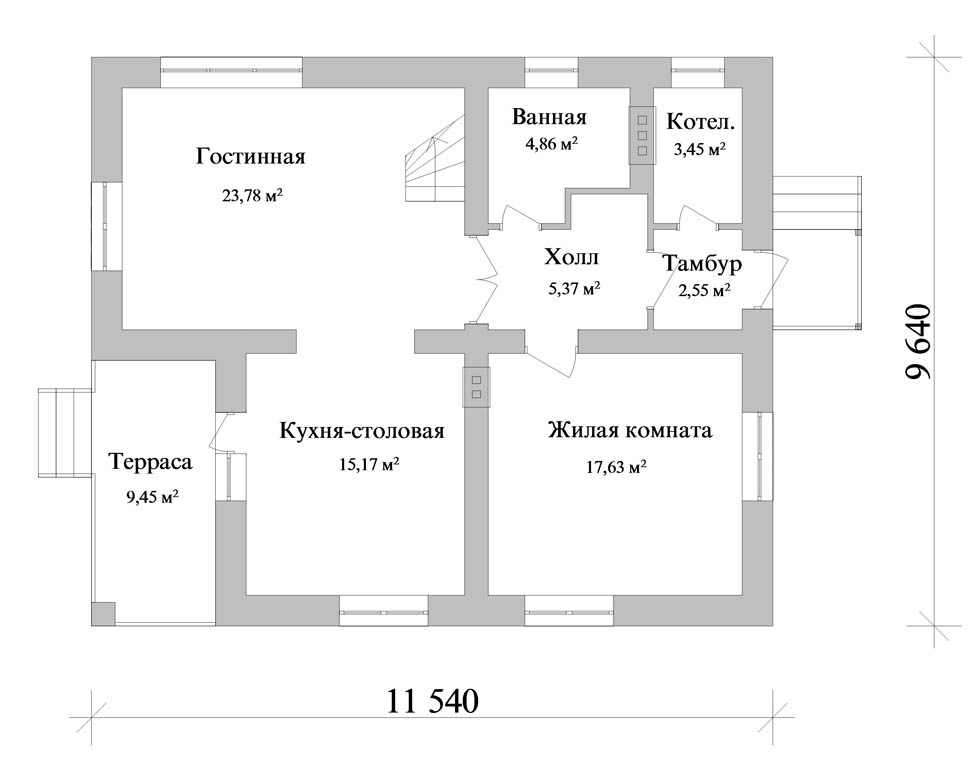 Эскизный проект дома пример