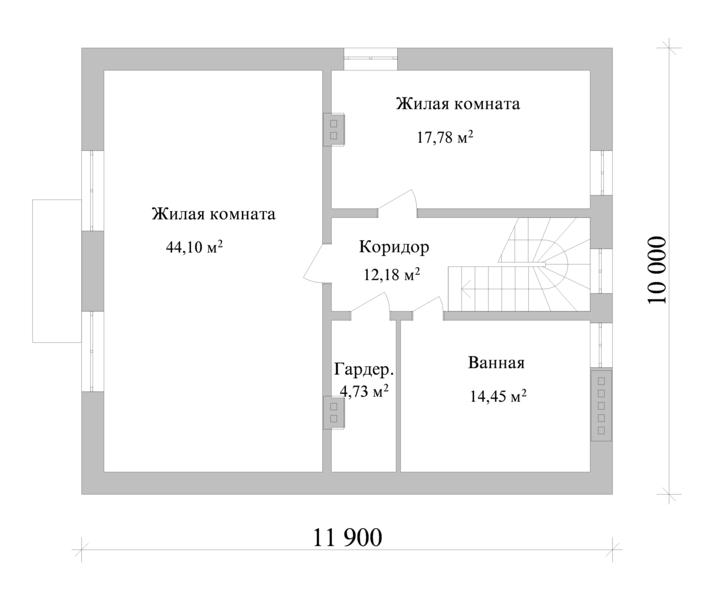 Одноэтажный дом с цокольным этажом проект с планировкой